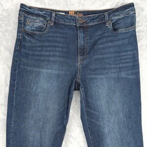 Kut from the Kloth Jeans Womens 16 Blue Katy High Rise Ankle Straight Leg‎ Denim